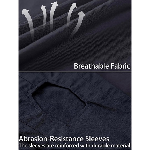 MAGCOMSEN Men's Tactical Military 1/4 Zip Long Sleeve Shirt with Pockets XL - Picture 6 of 7